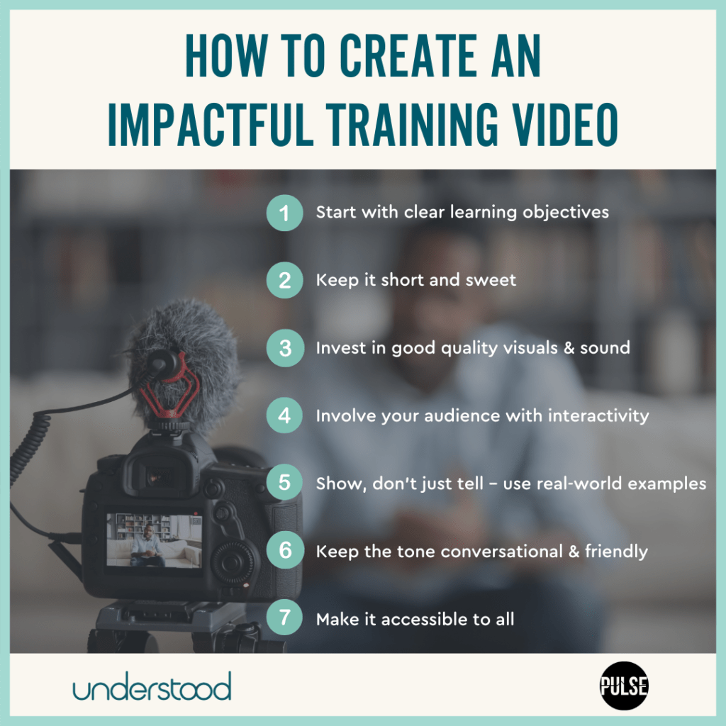 Seven expert tips on how to create an impactful training video